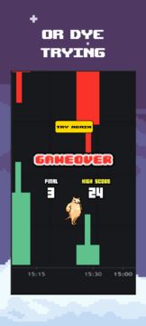 DogeBurd: Flying Flappy Doge 게임 스크린샷