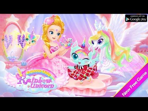 Screenshot of the video of Princess Libby Rainbow Unicorn