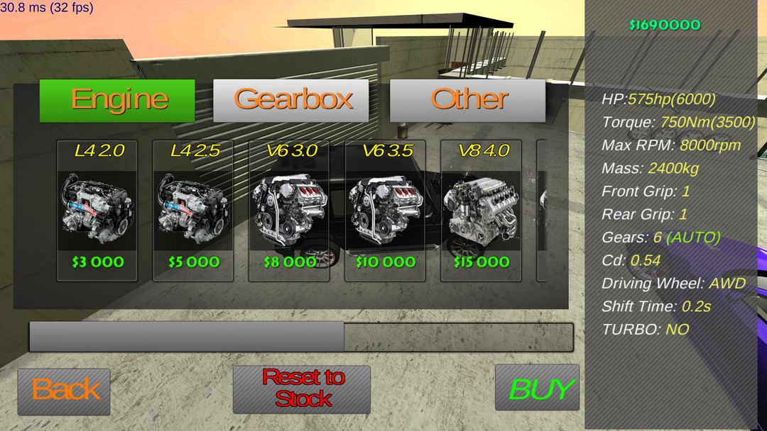 Screenshot of Drag Racing 2