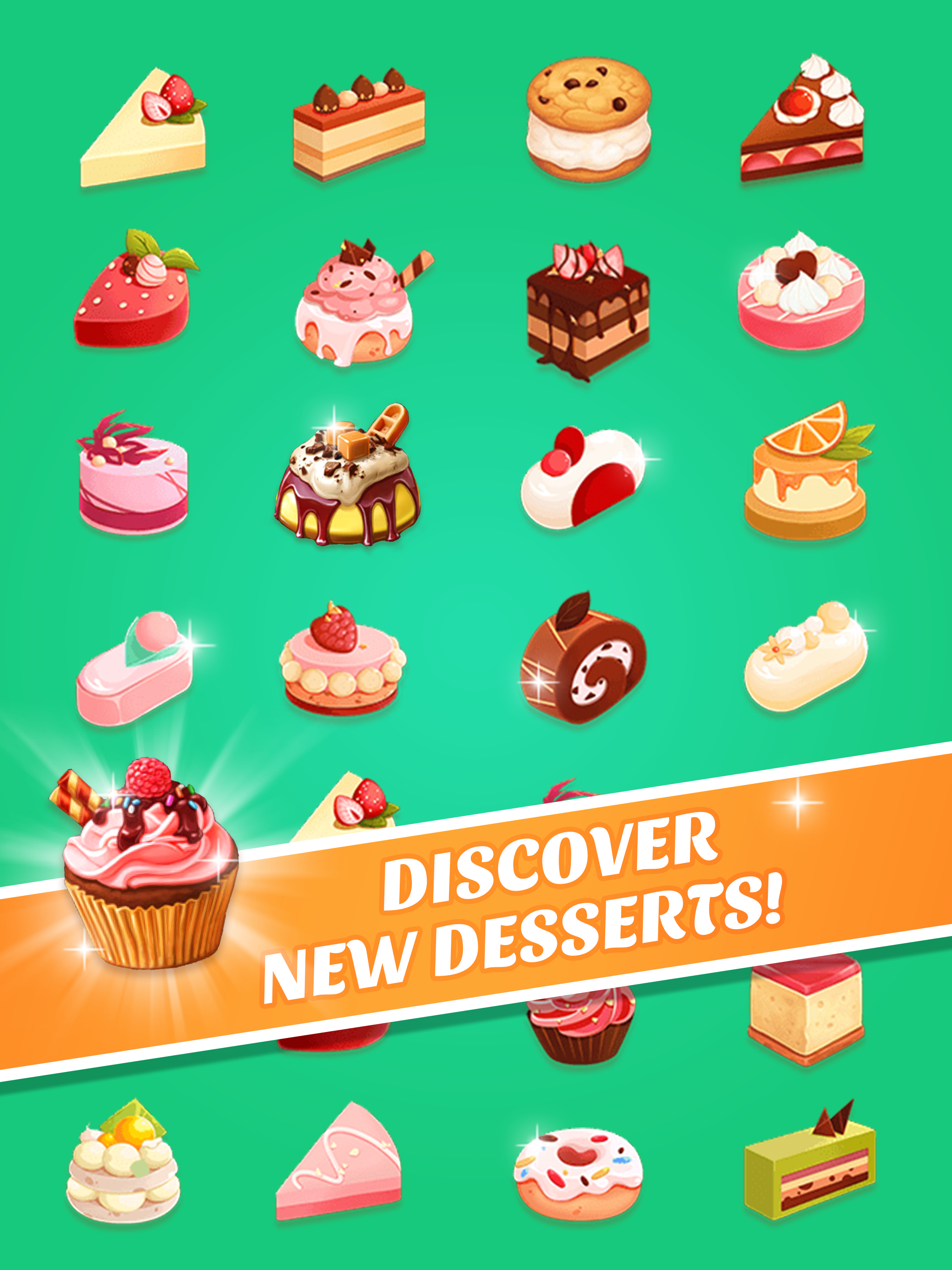 Merge Desserts - Idle Game Game Screenshot
