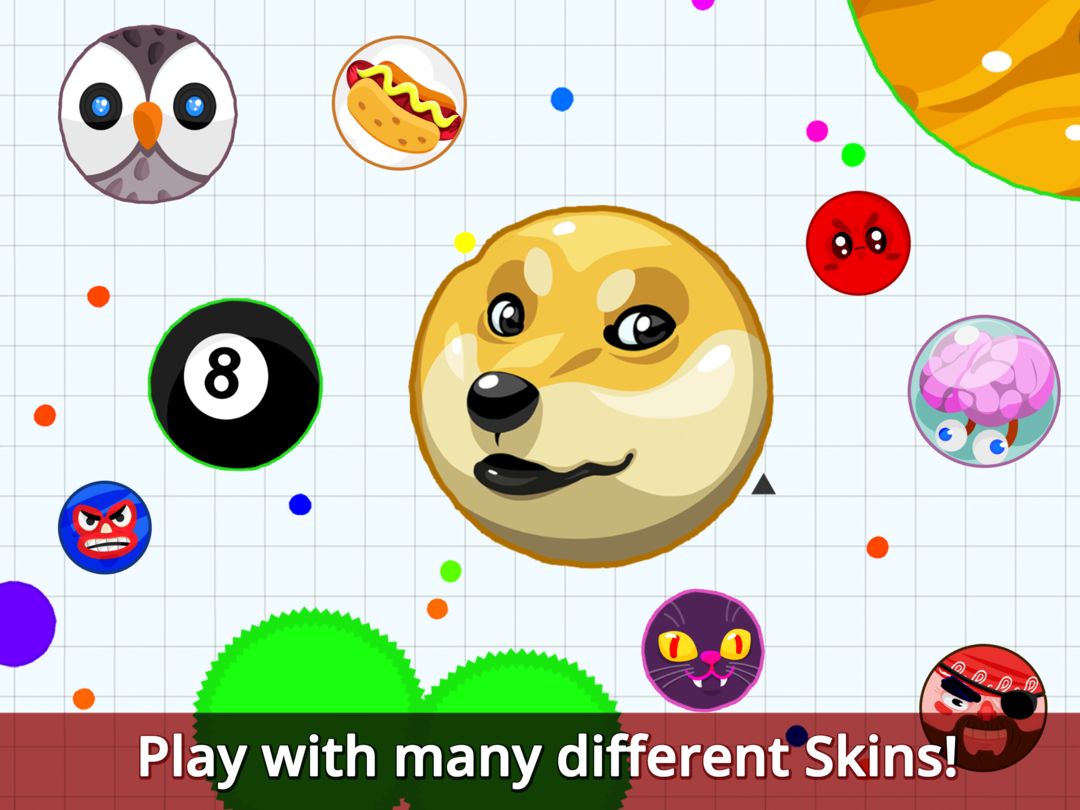 Agar.io ภาพหน้าจอเกม