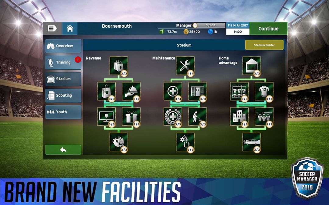 Soccer Manager 2018 screenshot game