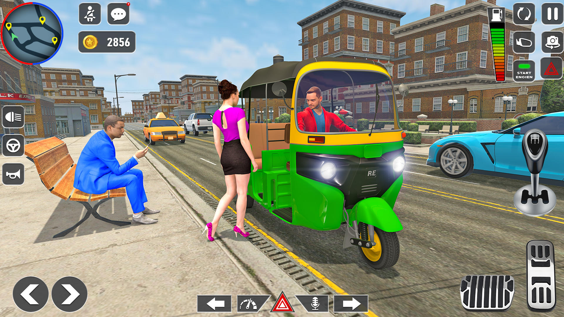 Screenshot 2 of TukTuk Auto Rickshaw Taxi Game 