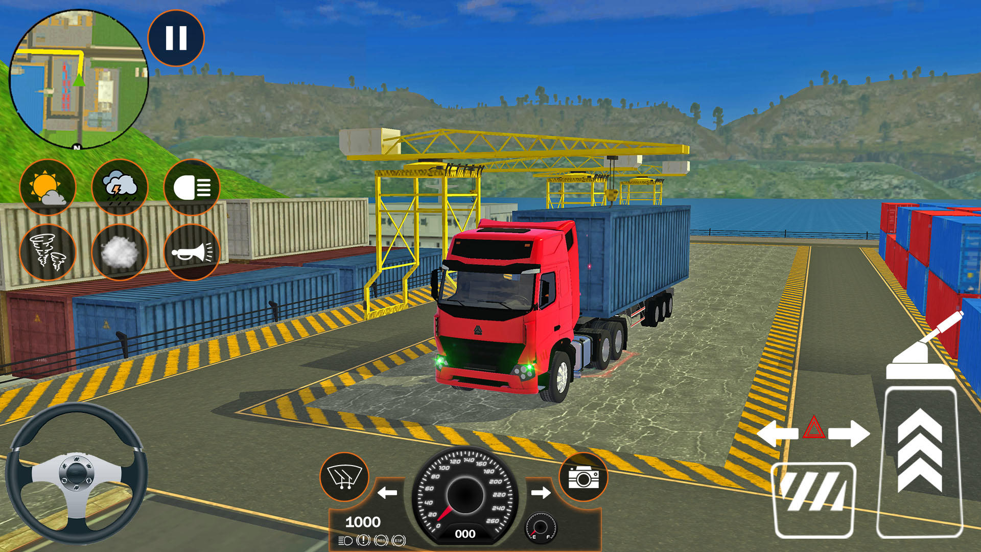 Heavy Truck Driving Simulator ภาพหน้าจอเกม