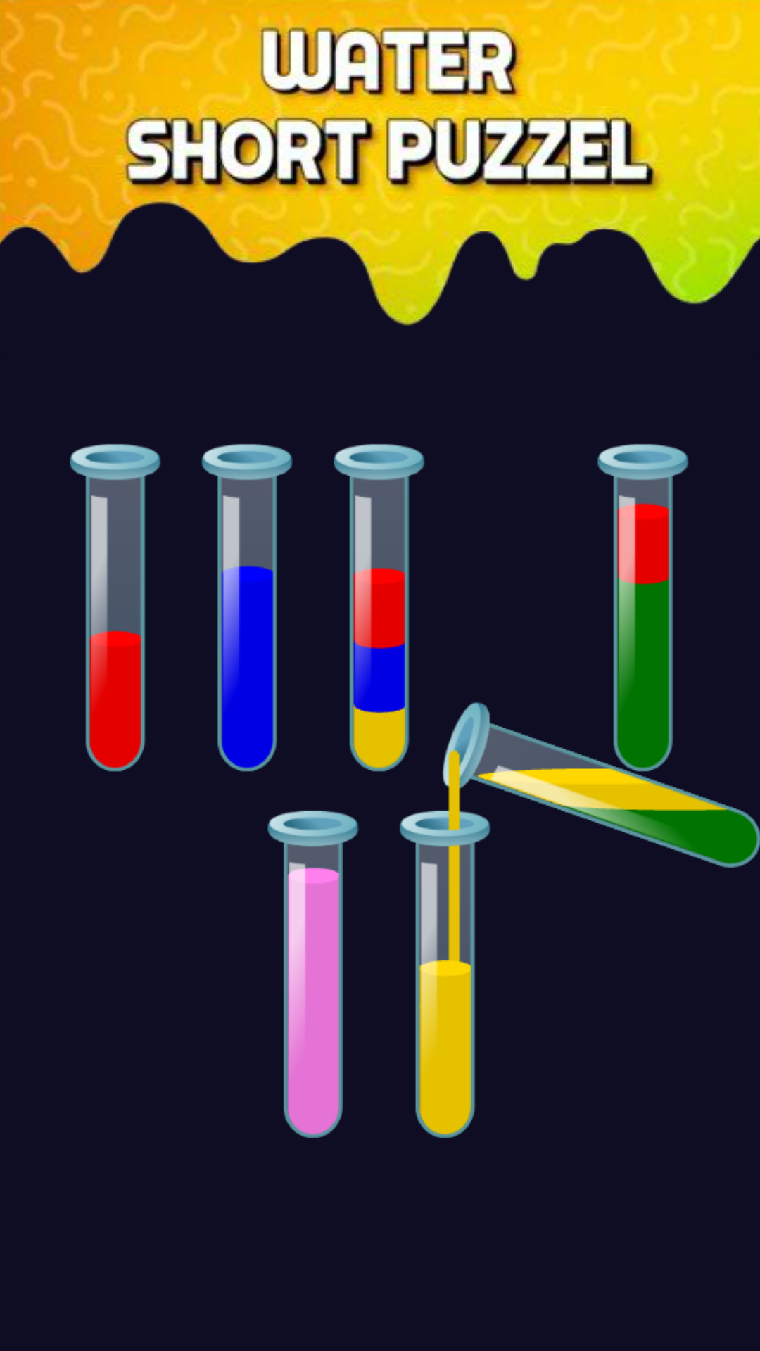 Color Water Sort 3d Game Screenshot