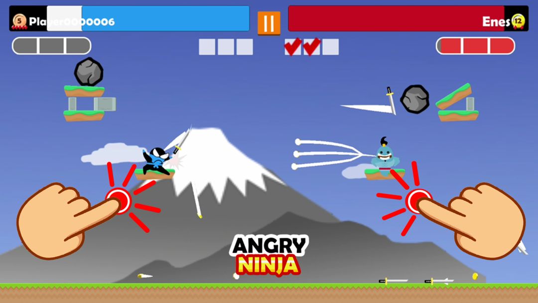 Jumping Ninja Party 2 Player ภาพหน้าจอเกม
