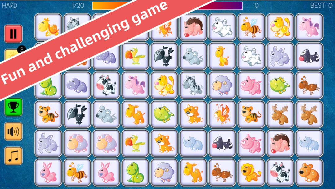 Screenshot of Onet Animal Free - Classic Casual Puzzle Line Game