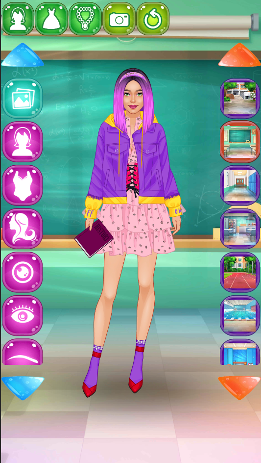 Screenshot of School girl Dress up