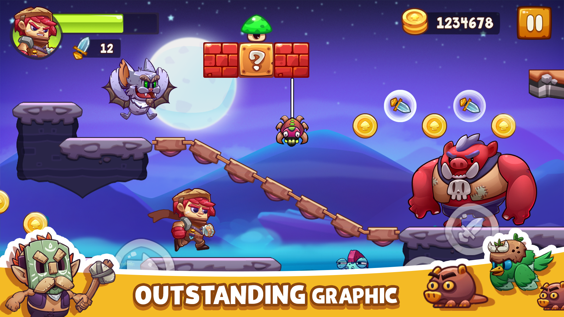 Super Jungle Man Game Screenshot