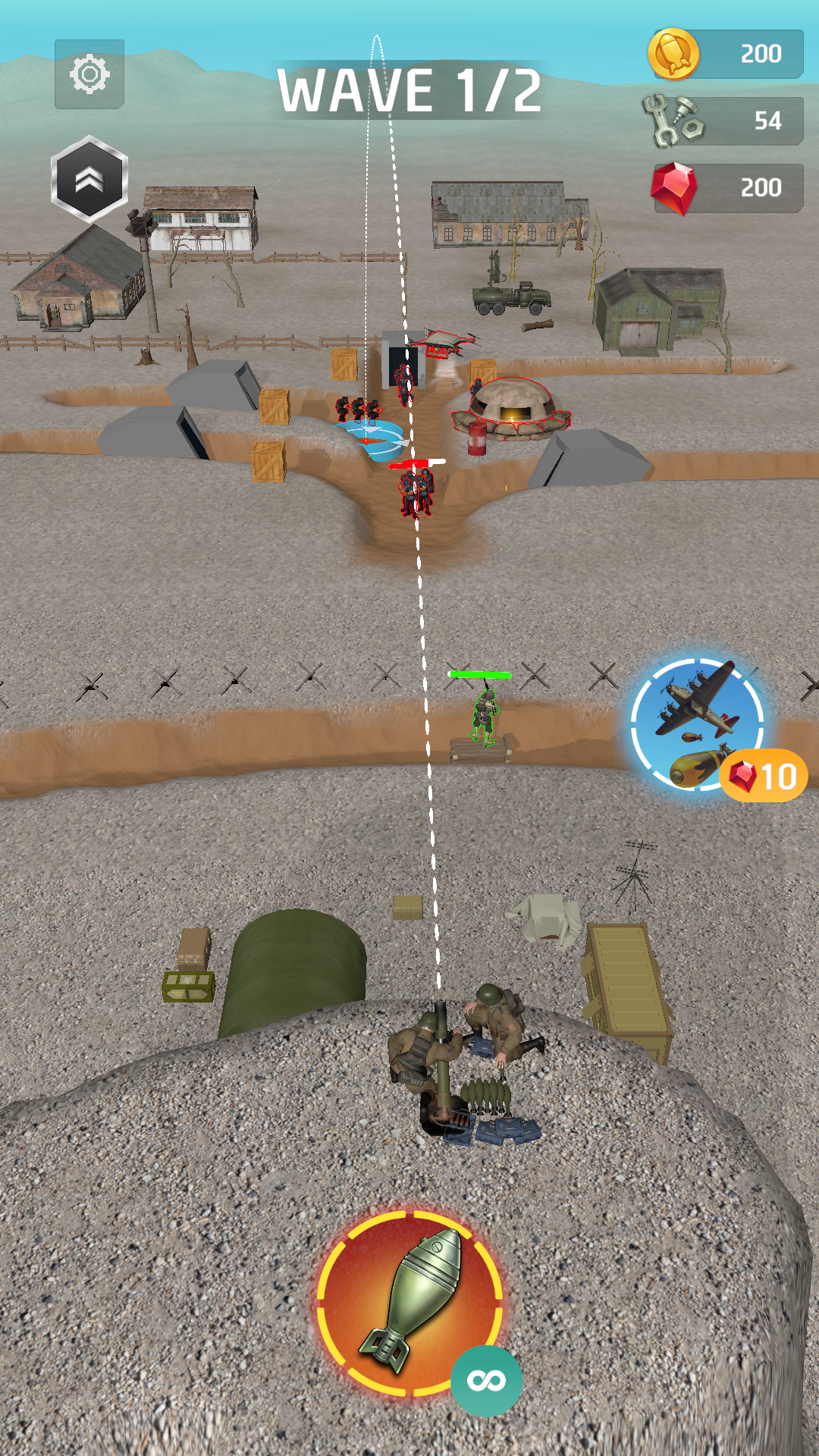 Mortar Squad - Artillery Game Game Screenshot