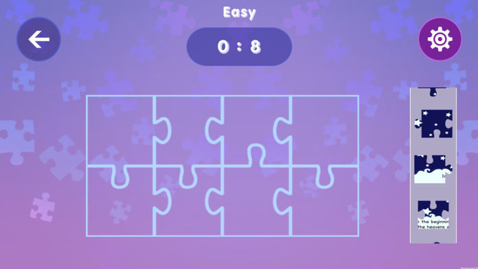 Screenshot of Kids for Christ Jigsaw Puzzles
