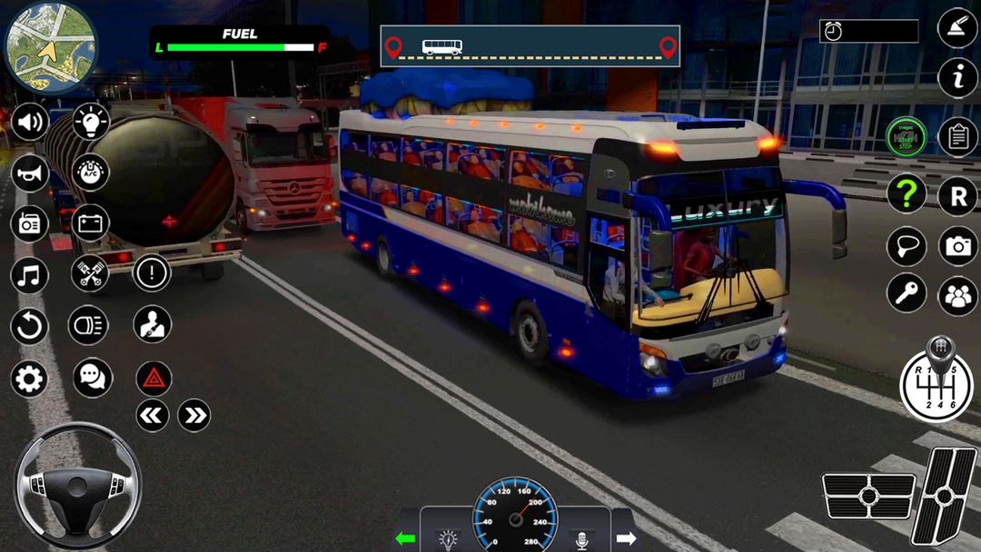 現代重型巴士旅遊車：終極城市交通3D遊戲截圖