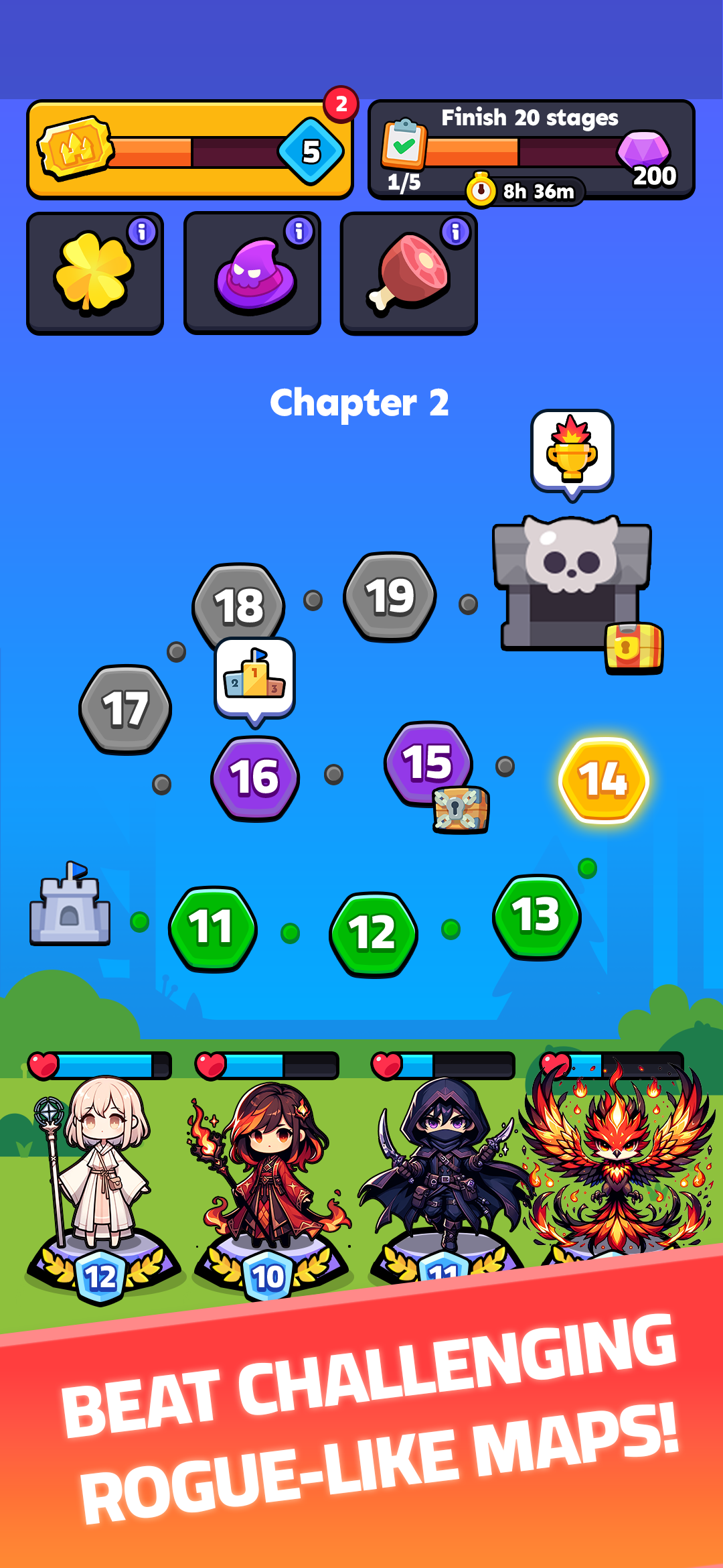 Dungeon Heroes: Roguelike RPG Game Screenshot