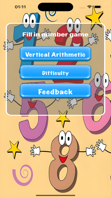 Fill in number game Game Screenshot