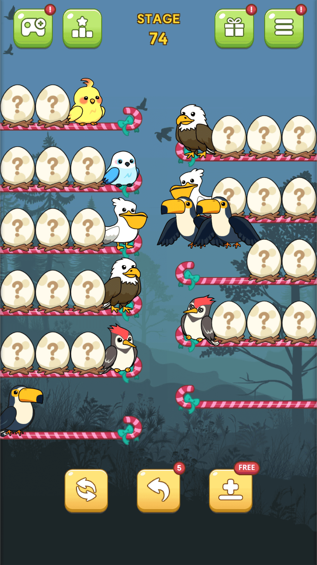 バードソートクエスト ゲームのスクリーンショット