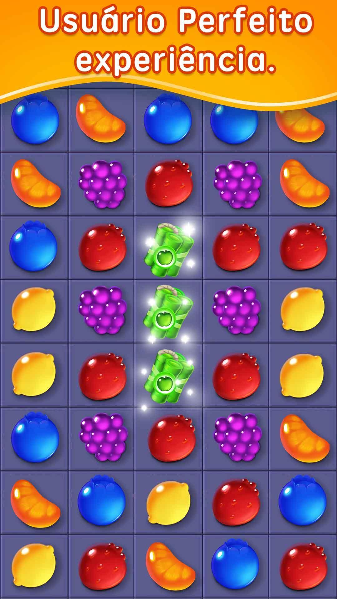 Captura de Tela do Jogo Fruit Candy Blast