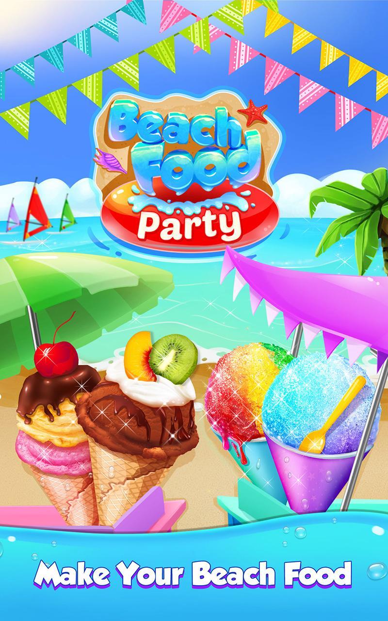 Summer Beach Food Party Game Screenshot