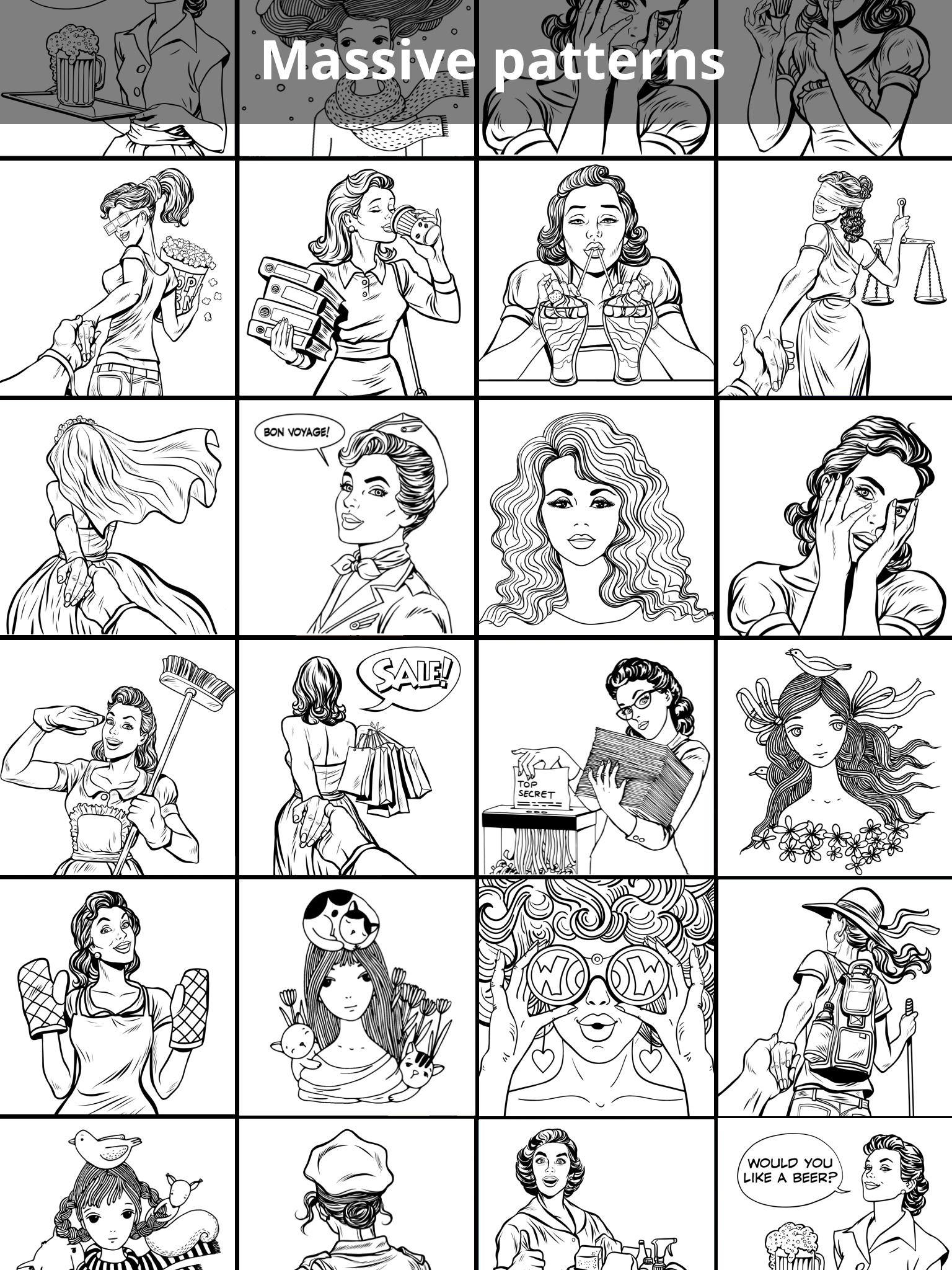 Captura de Tela do Jogo Girls Coloring Book