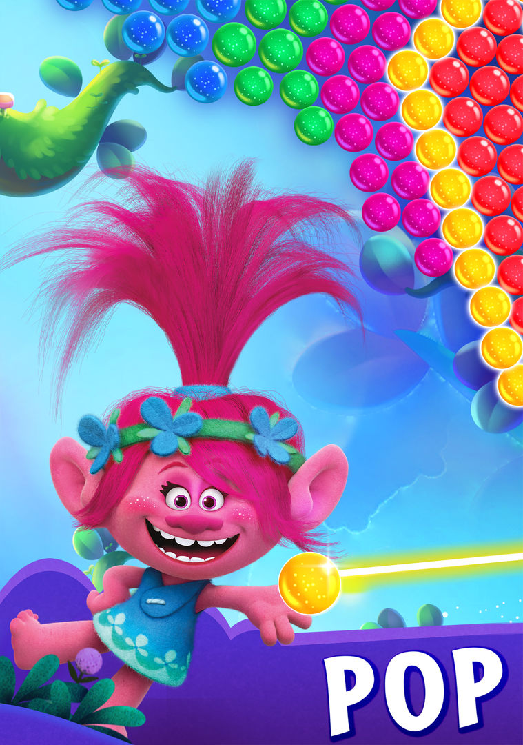 Screenshot of DreamWorks Trolls Pop: Bubble 