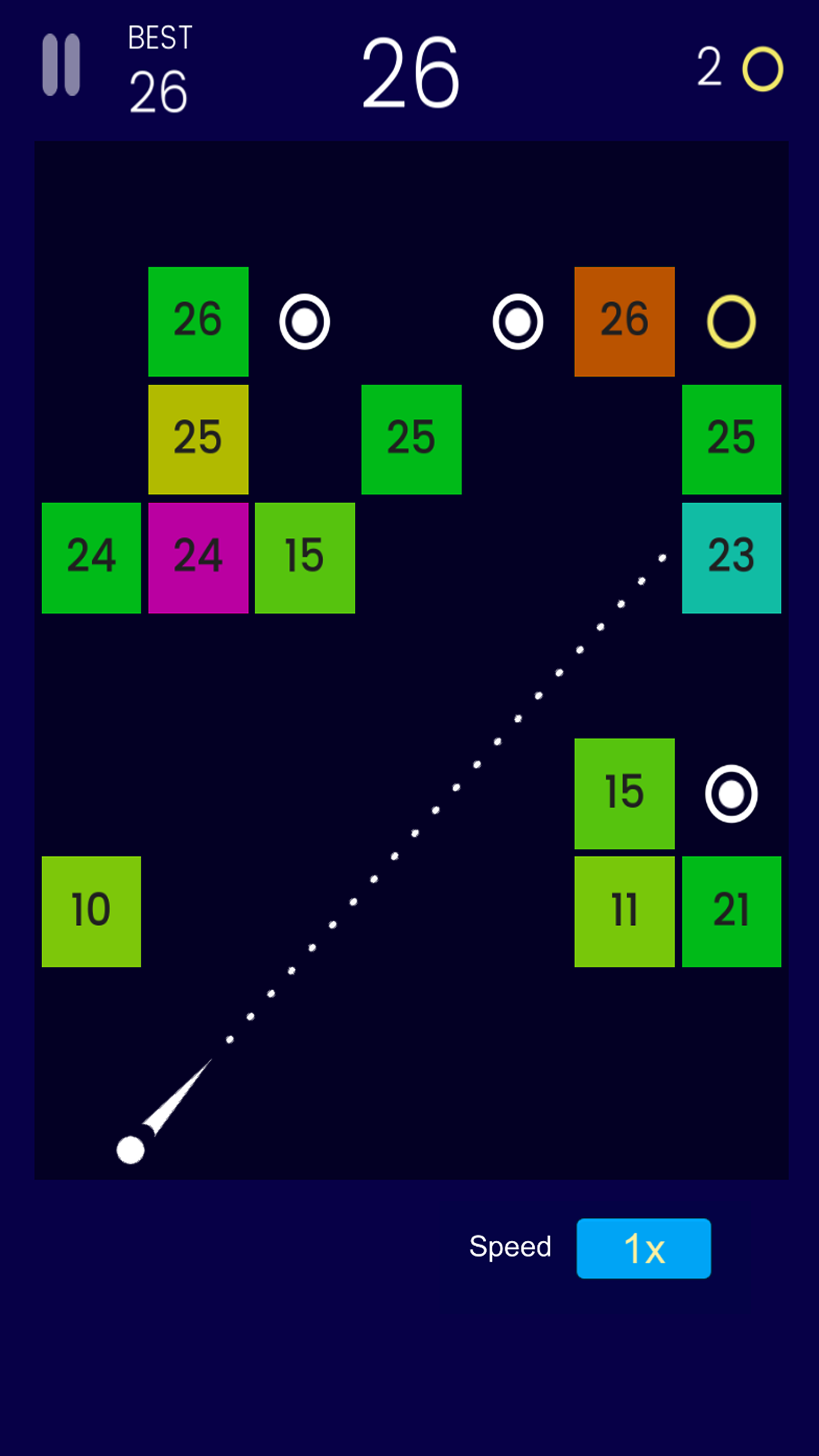 Boomerang Balls Game Screenshot