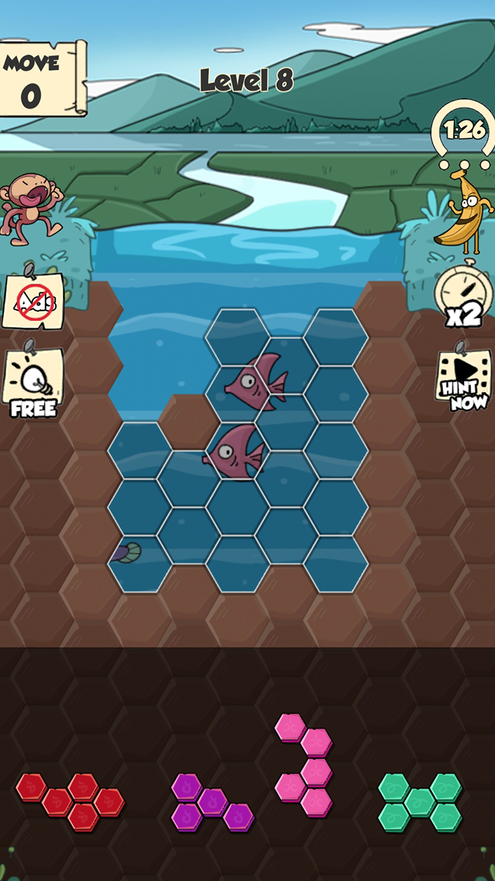 Rescue Block: Hexa puzzle game Game Screenshot