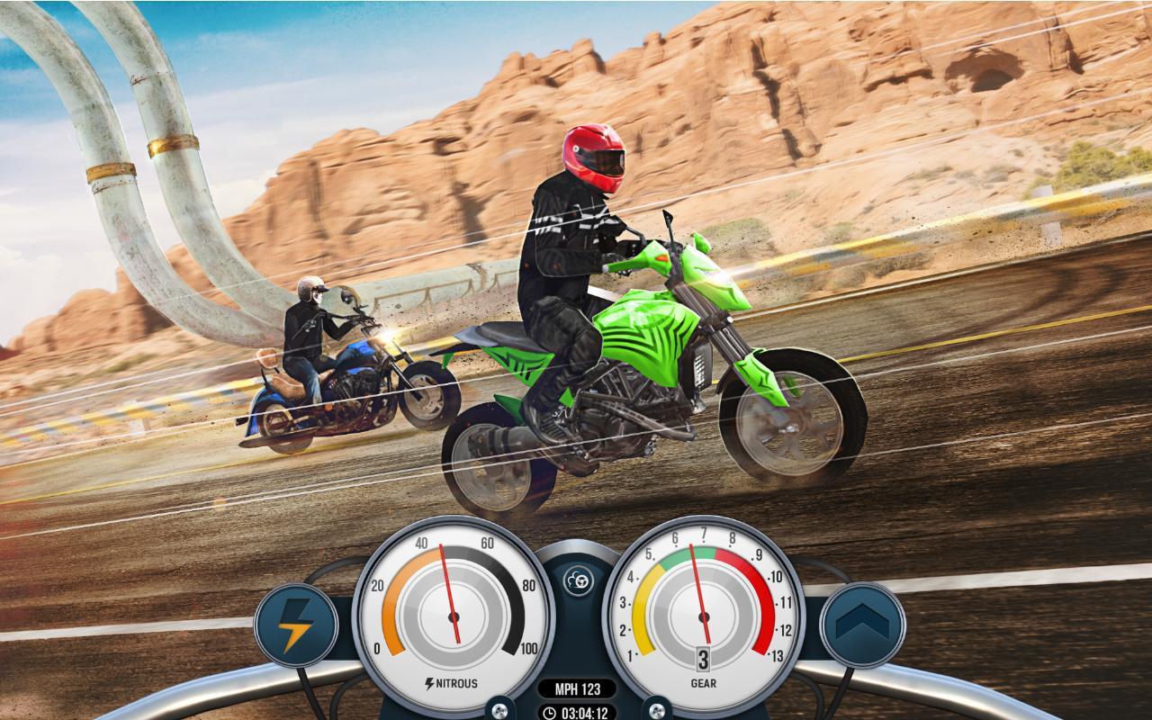Bike Rider Mobile: Racing Duels & Highway Traffic Game Screenshot