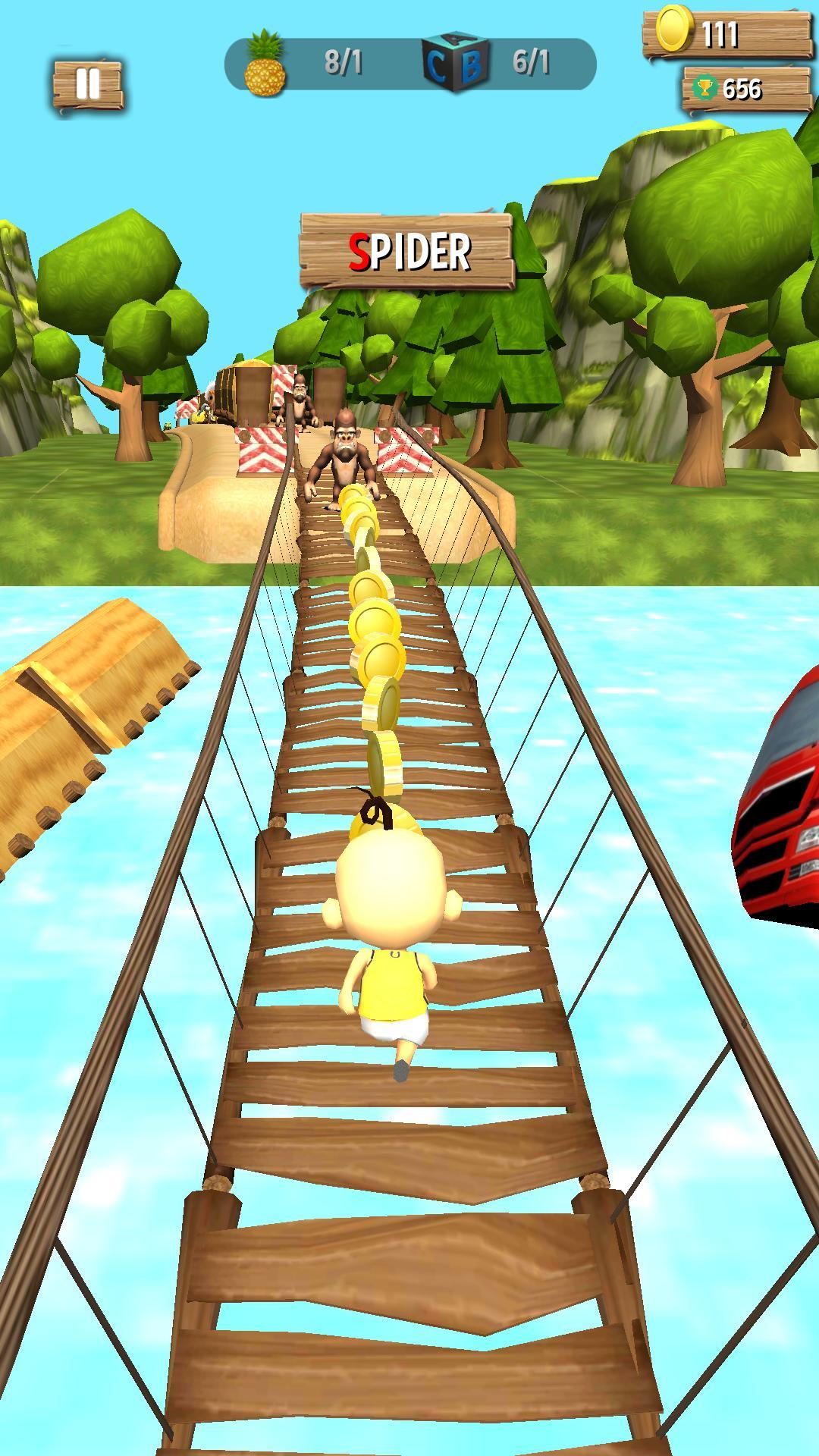 Cuplikan Layar Game Upin Ipin Escape Run