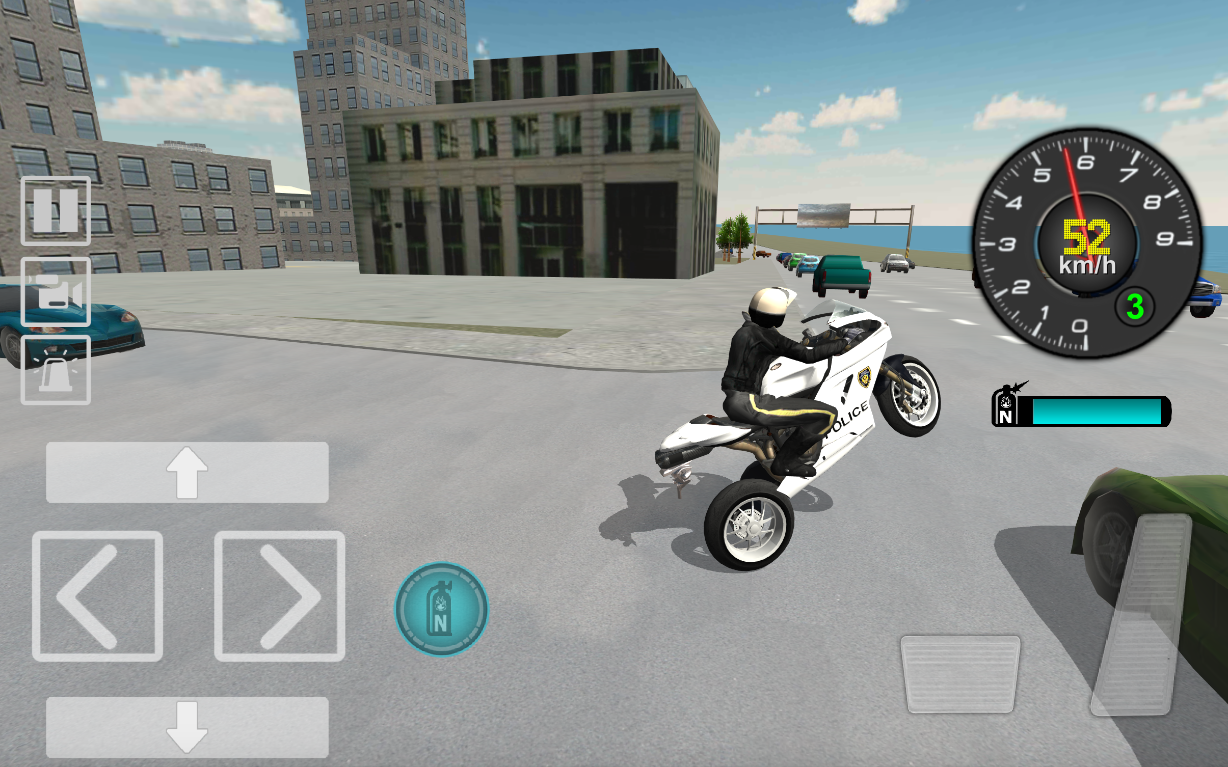 Screenshot 1 of Guida in motocicletta della polizia 1.07