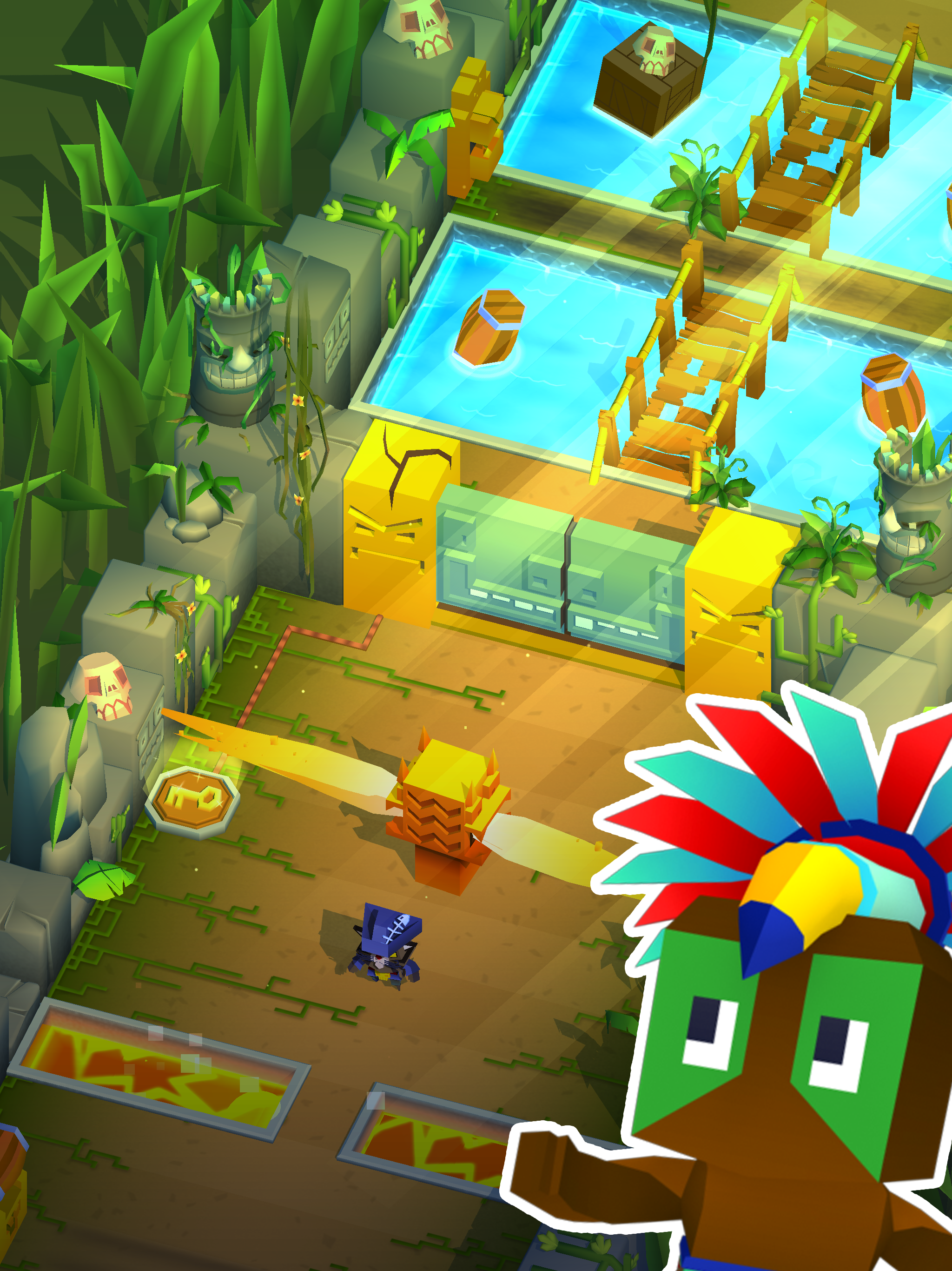 Captura de Tela do Jogo Blocky Pirates