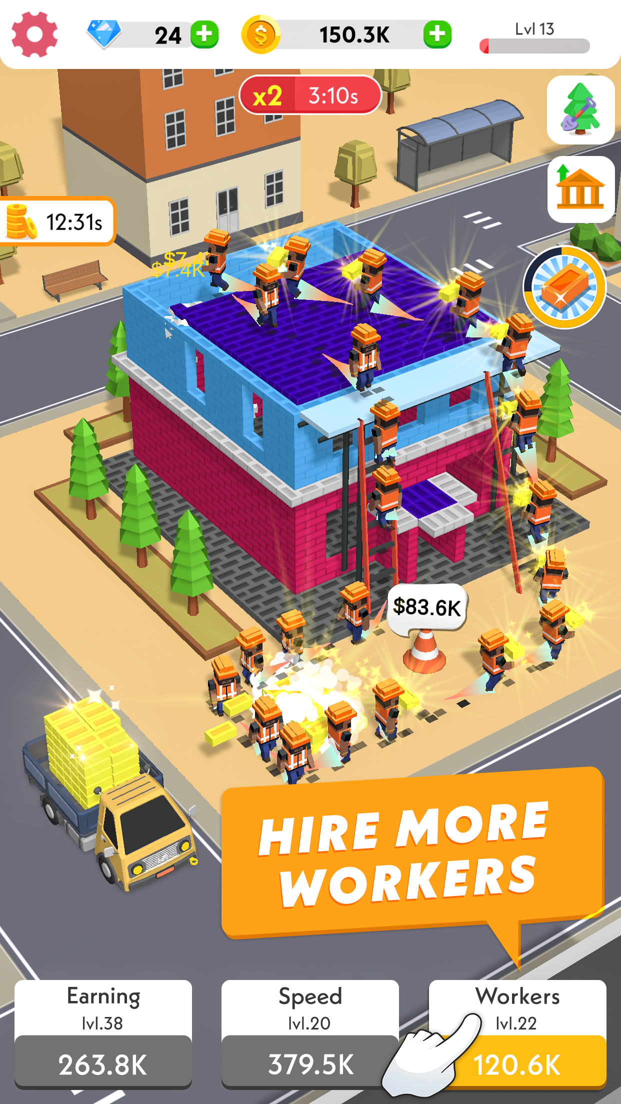 Screenshot of Idle Construction 3D