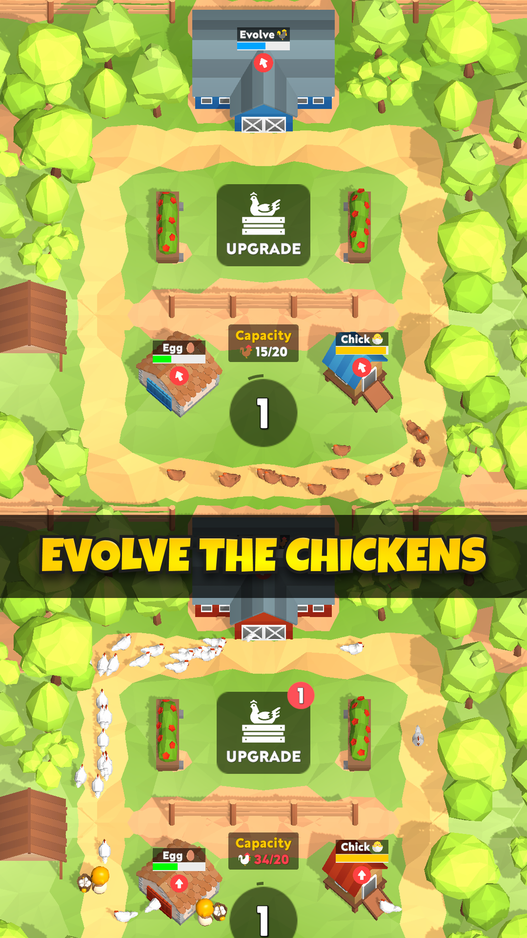 Idle Chicken Evolution Game Screenshot