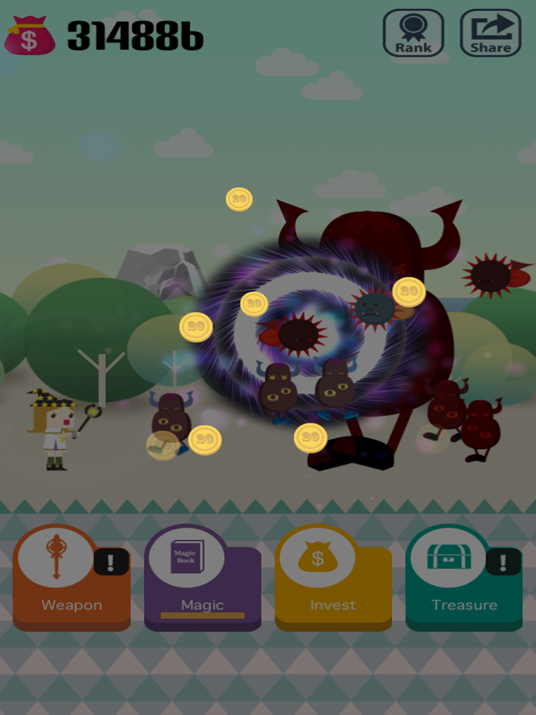 Pocket Wizard : Magic Fantasy! Game Screenshot
