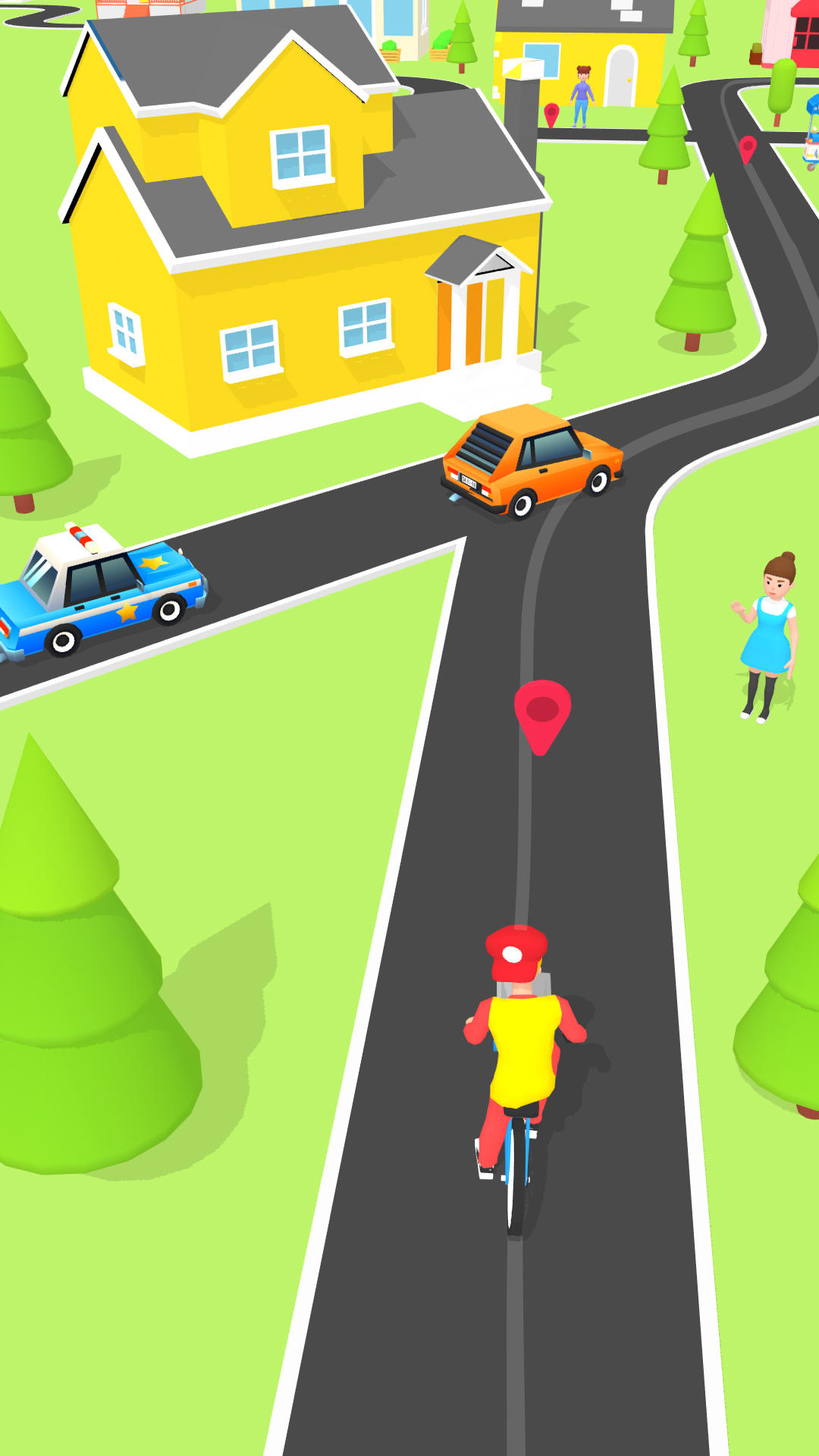 Pizza Delivery Game: Bike Game Game Screenshot