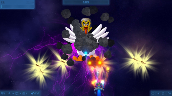 Screenshot of Chicken Invaders Universe
