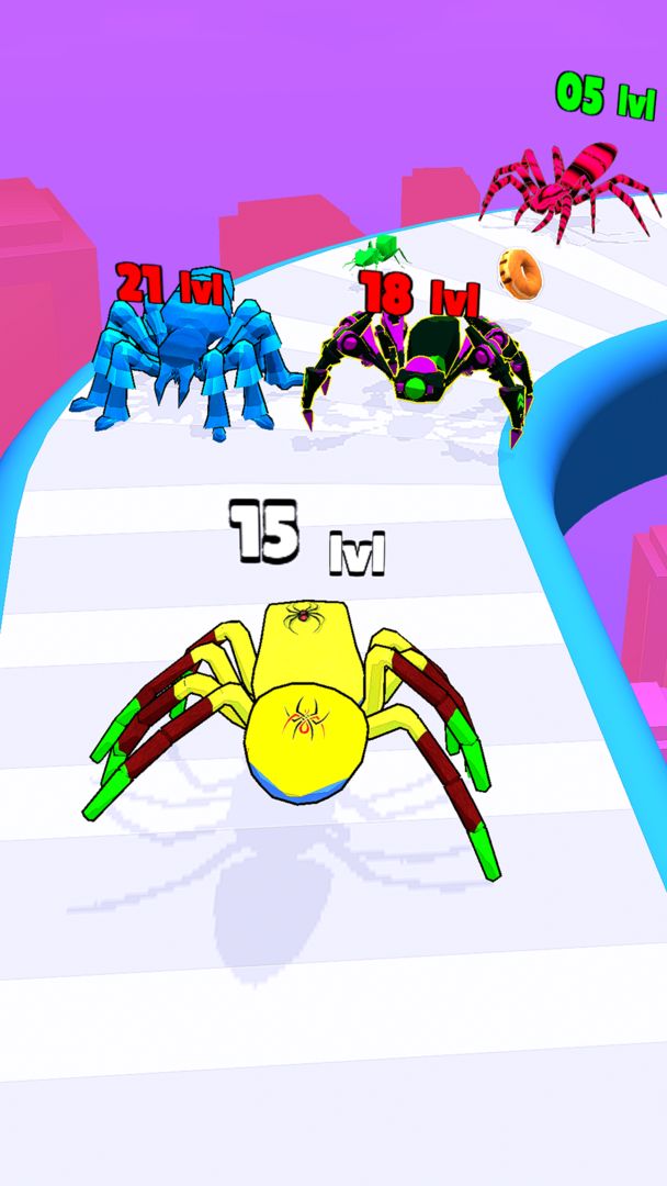 Spider & Insect Evolution Run ภาพหน้าจอเกม
