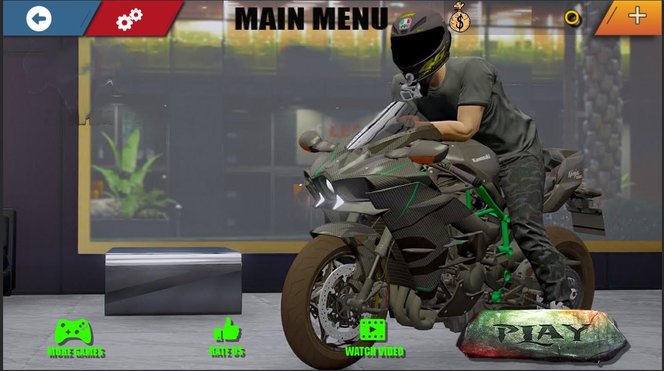 Screenshot 1 of Kawasaki Ninja H2R 3D ဂိမ်းများ 1.9