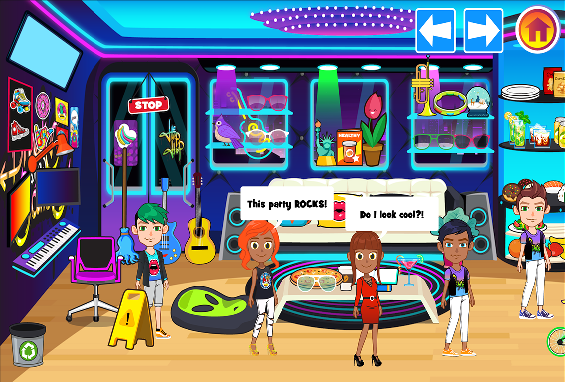 My Pretend Neon Night Club - Kids Dance Games FREE Game Screenshot