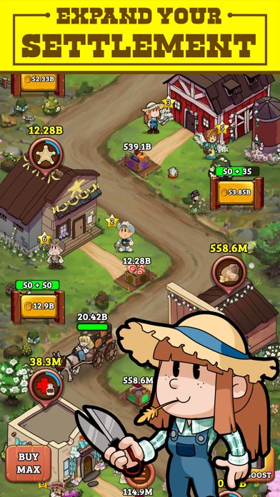 Idle Frontier: Western Tapper screenshot game