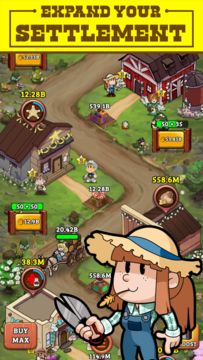 Idle Frontier: Western Tapper Game Screenshot