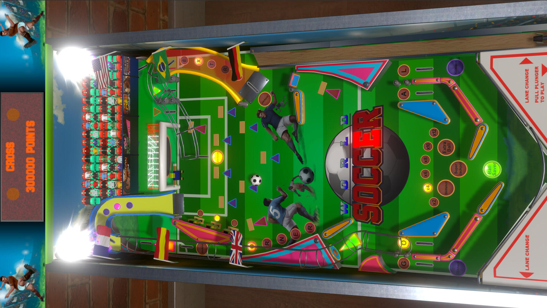 Скриншот игры World Soccer Pinball
