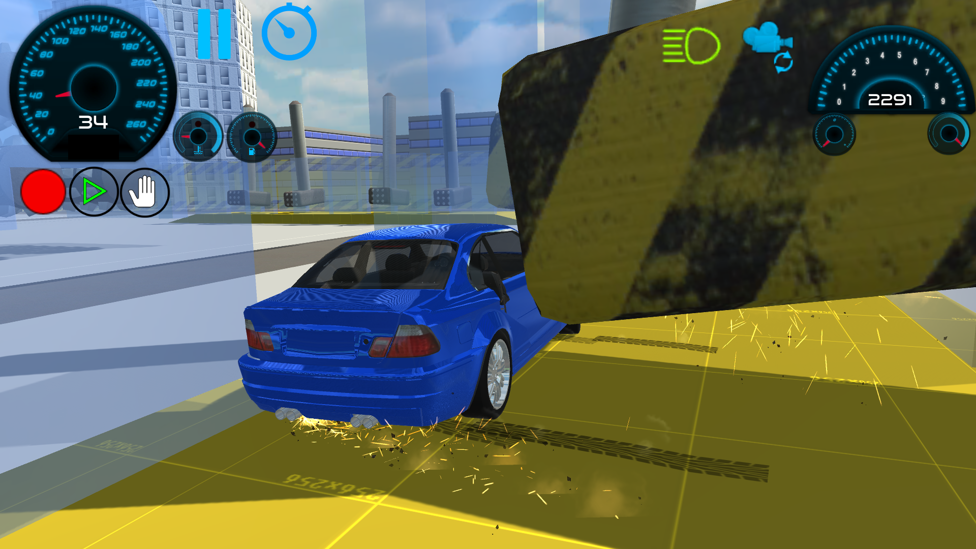 Realistic Car Accident Sandbox Game Screenshot