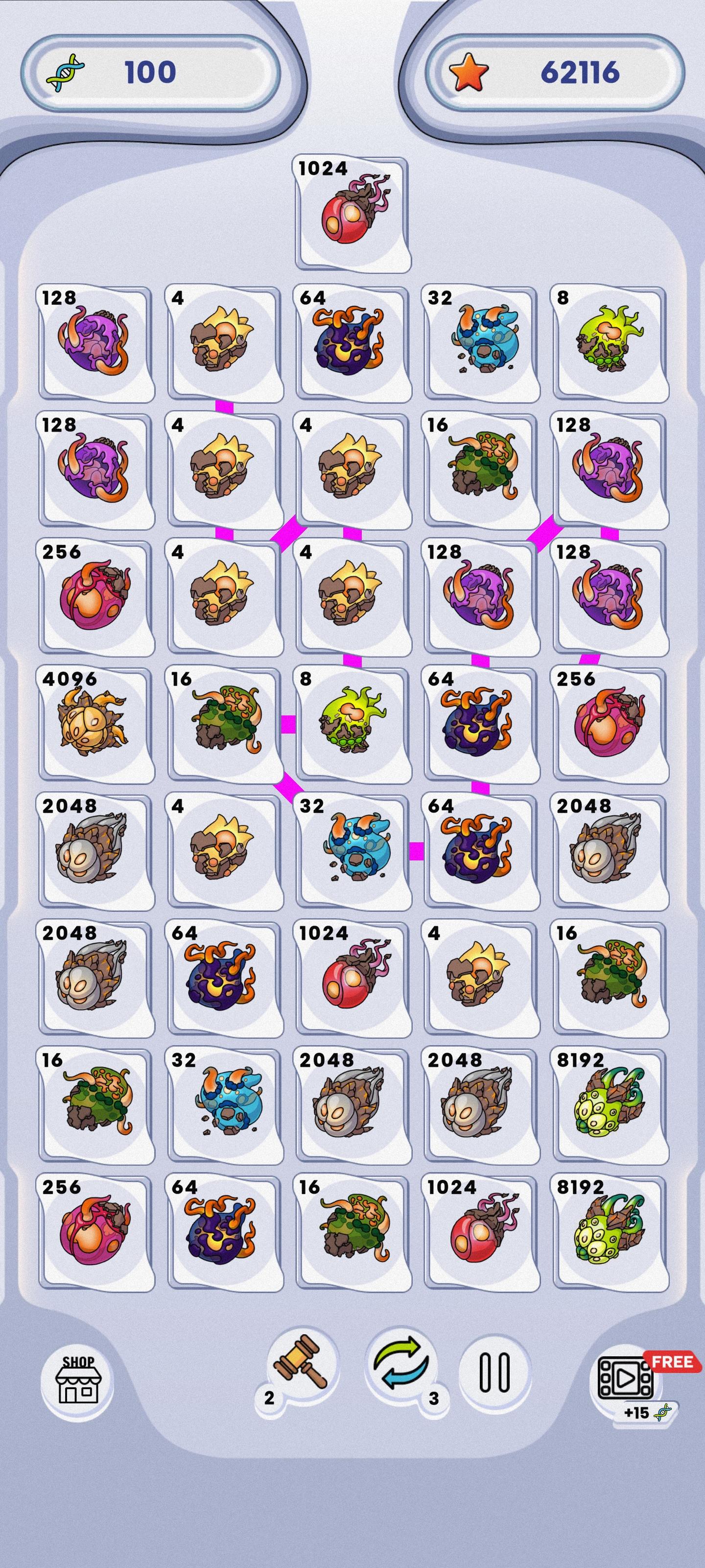 Gen Lab 2048 Game Screenshot