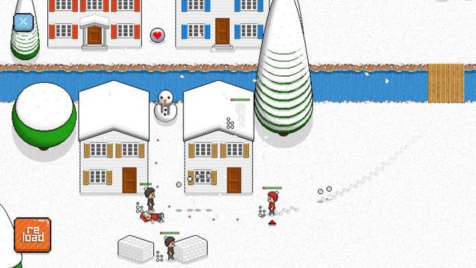Pixel Pro Snow Fight ภาพหน้าจอเกม