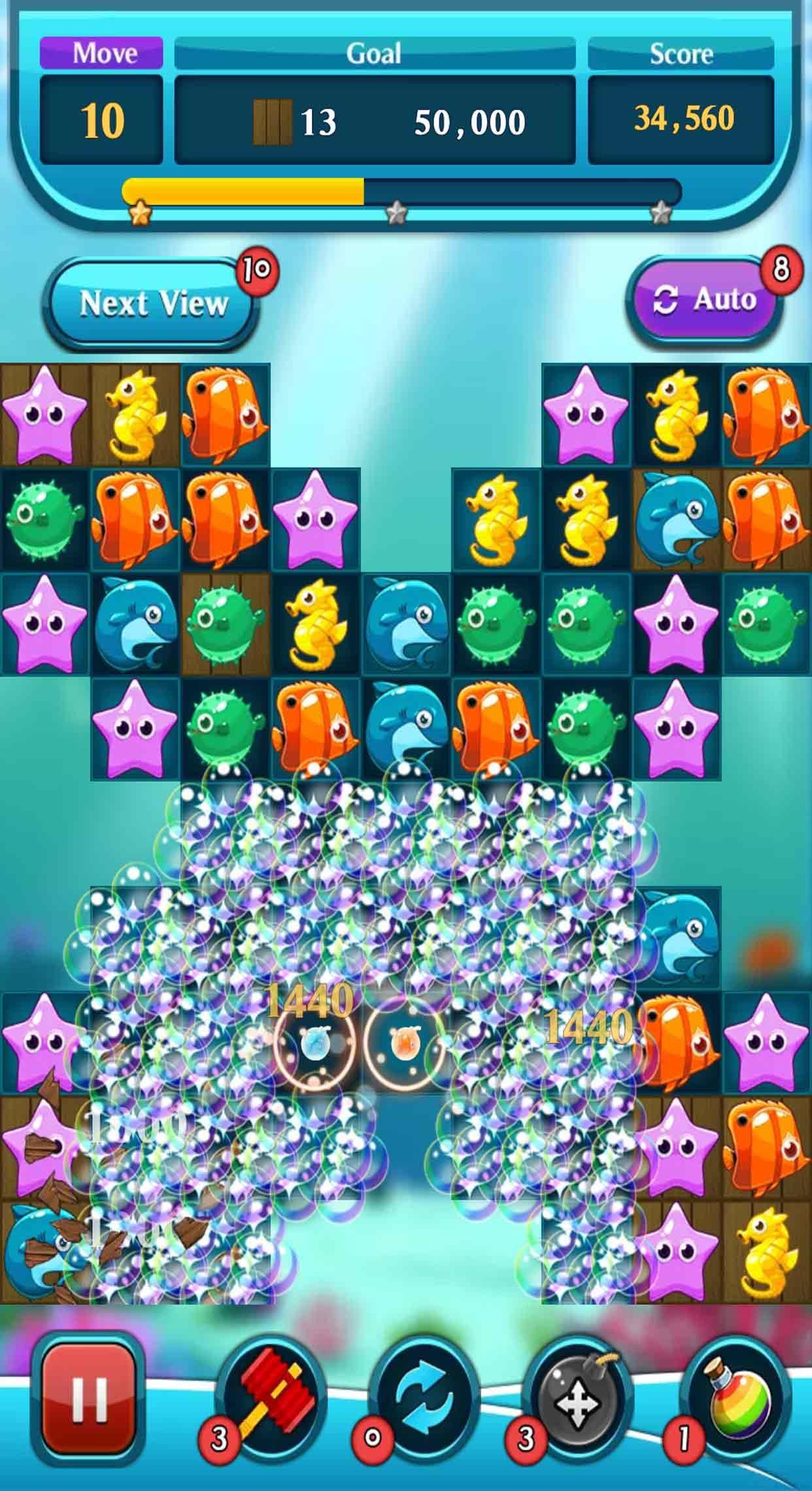 Ocean Match Puzzle Game Screenshot
