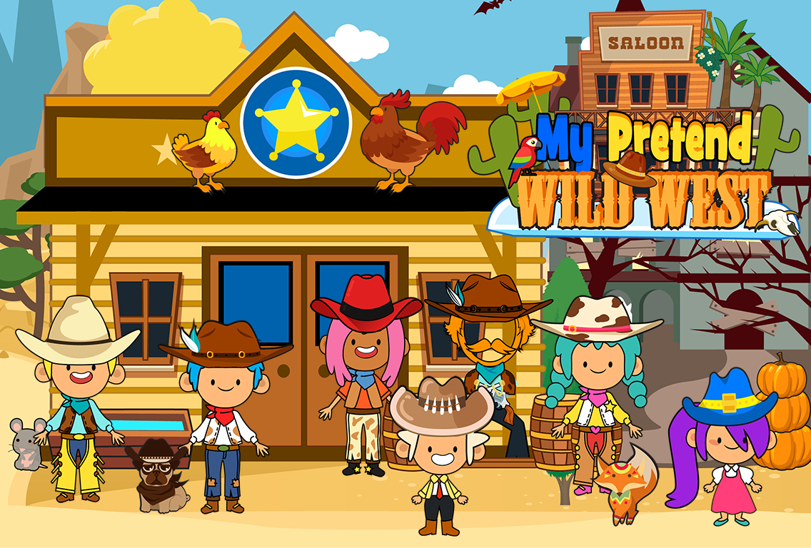 Screenshot 1 of My Pretend Wild West - Giochi per bambini Cowboy e Cowgirl 2.0