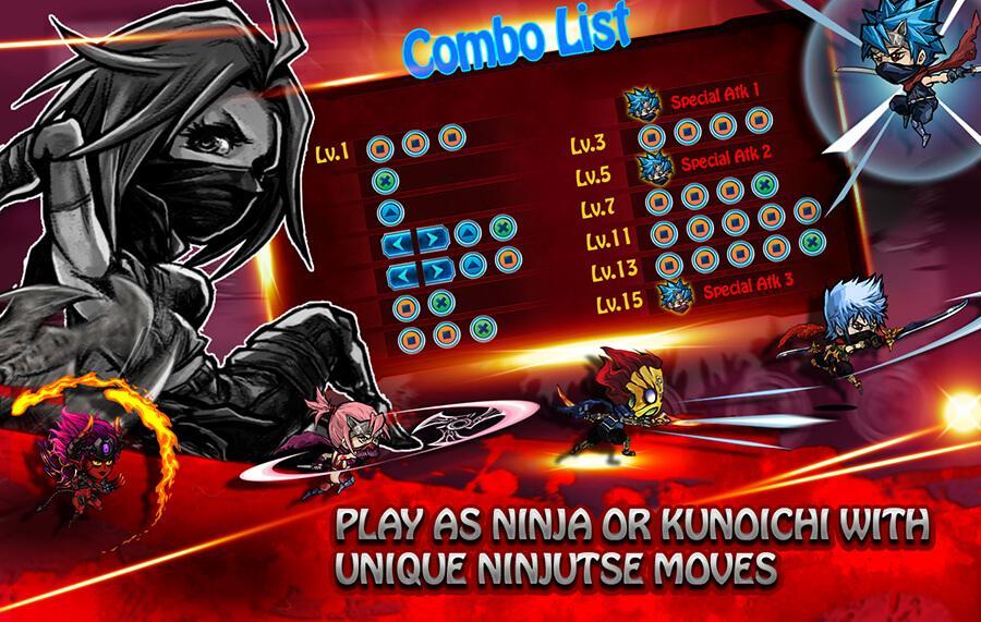 Ninja Fighter Deluxe 게임 스크린 샷