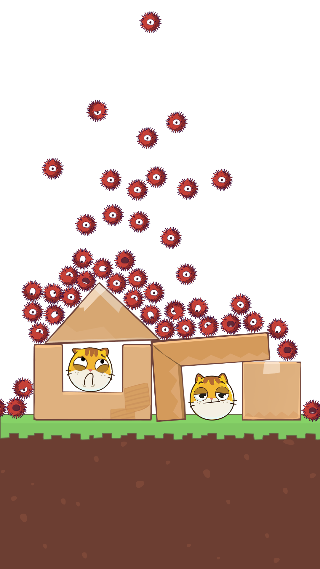 Hide Cat: Tap to save Game Screenshot