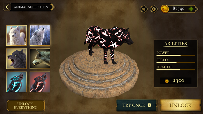 Скриншот игры Wolf Quest: The Wolf Simulator