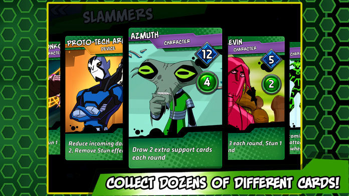 Ben 10 Slammers – Galactic Alien Collectible Card Battle Game screenshot game