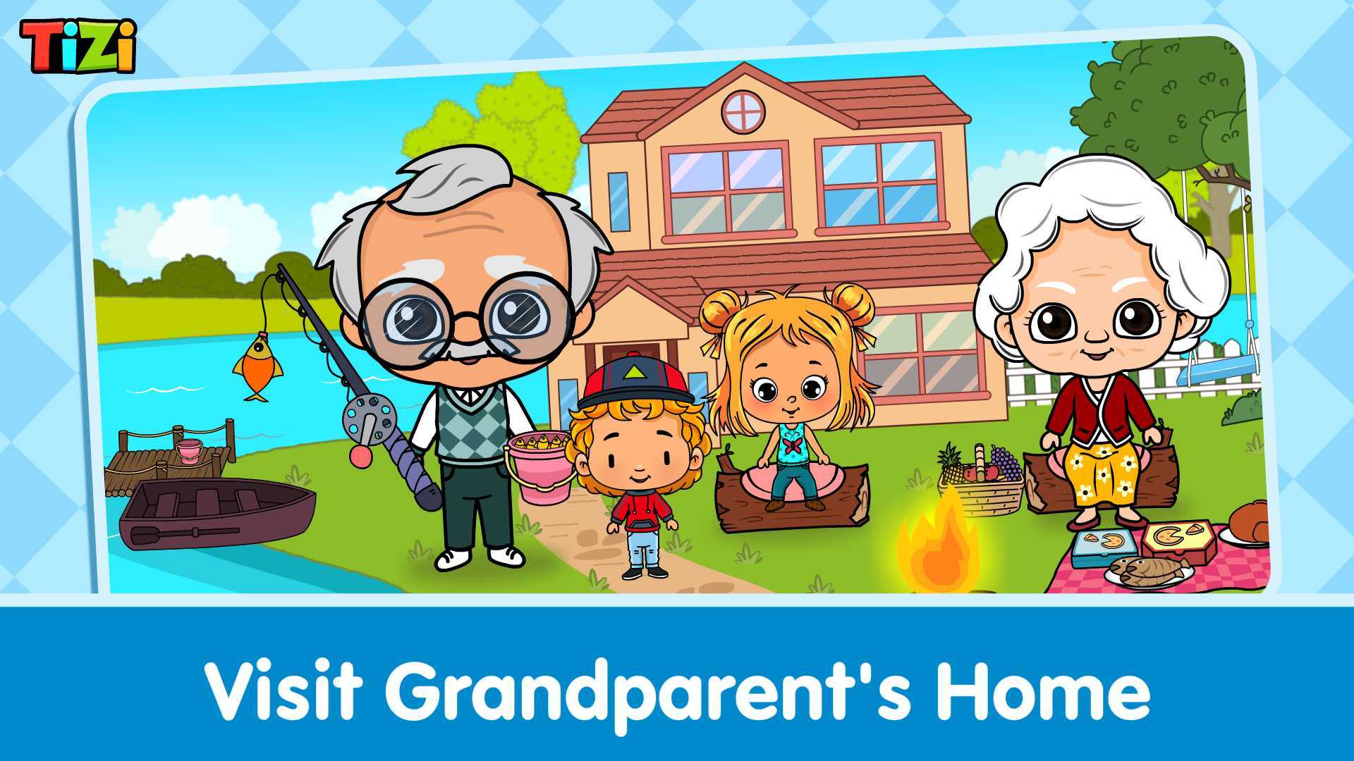 My Tizi Town Grandparents Home Game Screenshot